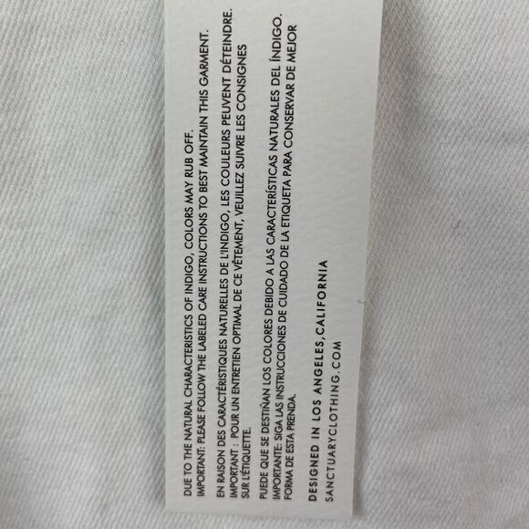 NWT Sanctuary White Denim Distressed Shorts Sizes 27, 29, 30, 31, 32 - Picture 6 of 7